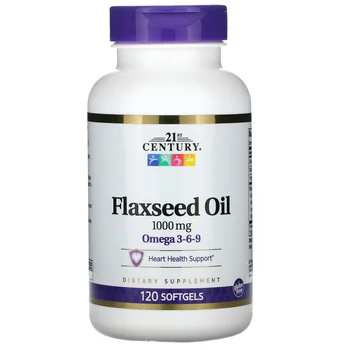 Flaxseed Oil, 1,000 mg, 120 Softgels