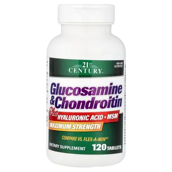 Glucosamine & Chondroitin Plus Hyaluronic Acid + MSM, 120 Tablets
