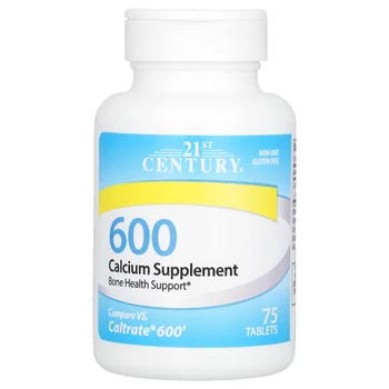 Calcium Supplement 600, 75 Tablets (600 mg per Tablet)