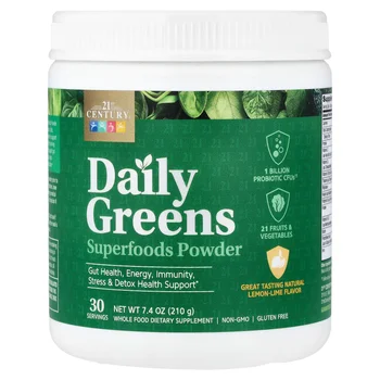 Daily Greens Superfoods Powder, Lemon Lime, 7.4 oz (210 g)