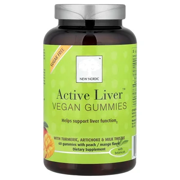 Active Liver™ Vegan Gummies, Peach/Mango, 60 Gummies
