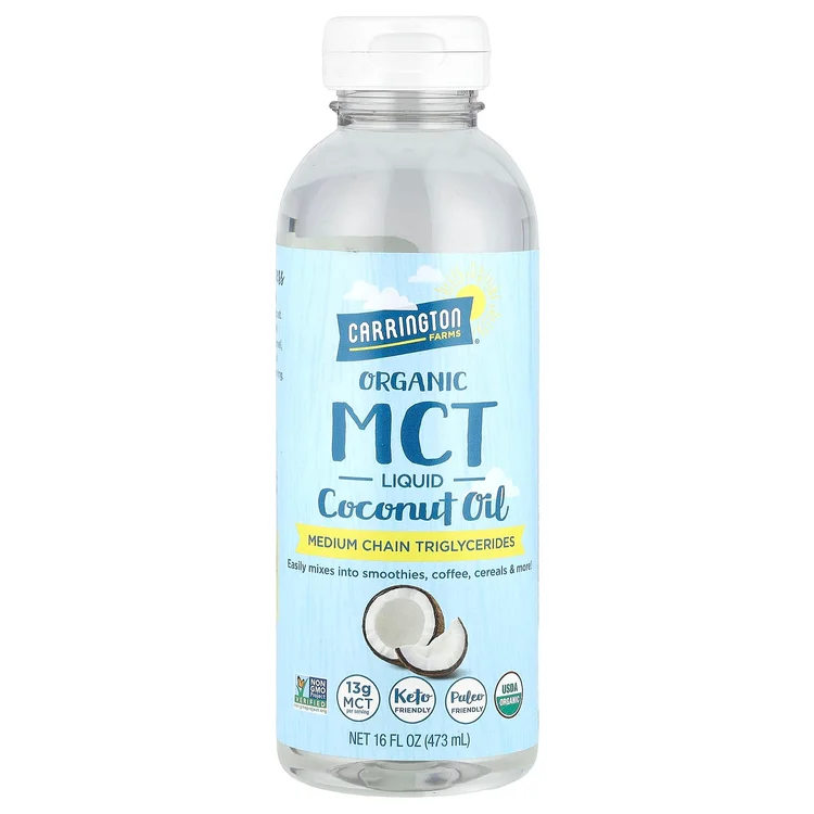 Organic MCT Liquid Coconut Oil, 16 fl oz (473 ml) image 1