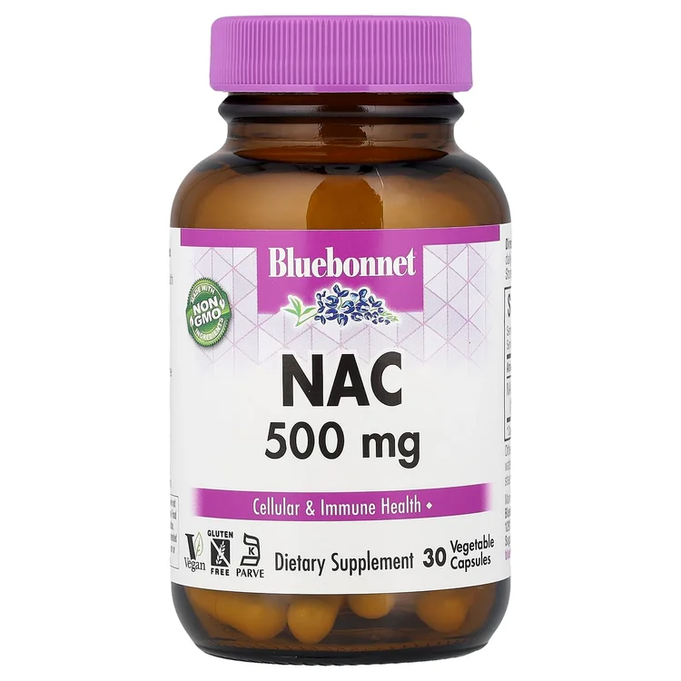 NAC, 500 mg, 30 Vegetable Capsule image 1