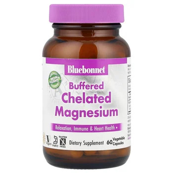 Buffered Chelated Magnesium, 60 Vegetable Capsules (200 mg per Capsule)