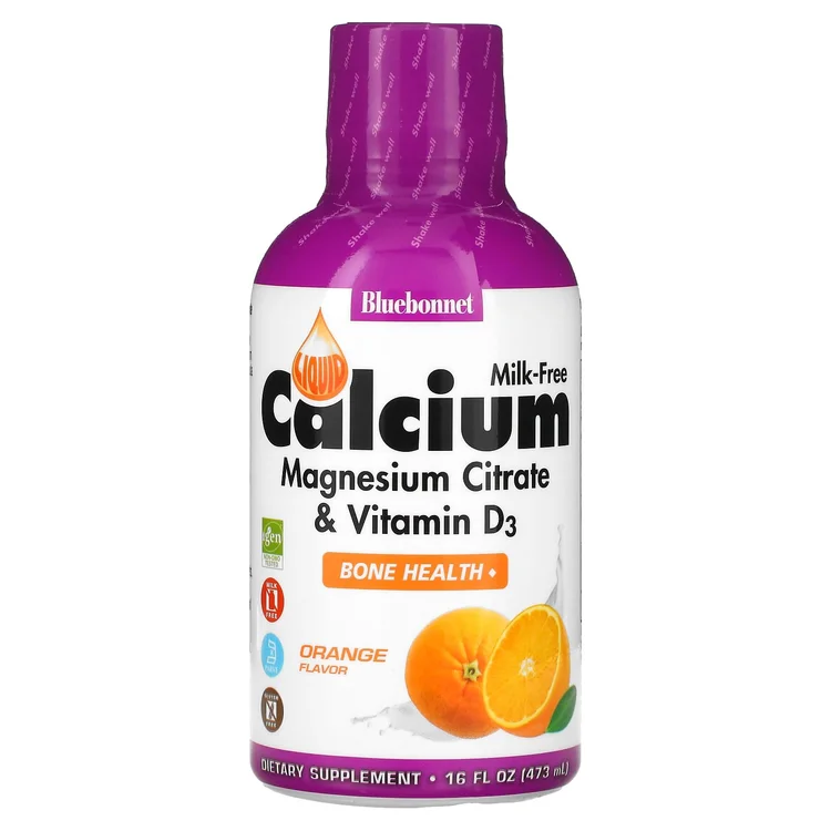 Liquid Calcium Magnesium Citrate & Vitamin D3, Orange , 16 fl oz (473 ml) image 1