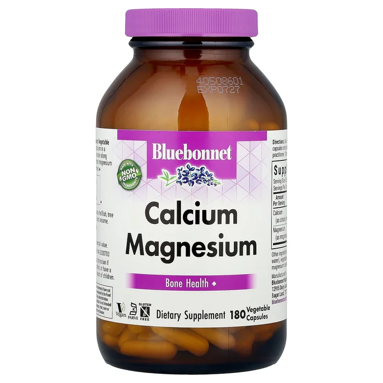 Calcium Magnesium, 180 Vegetable Capsules image 1