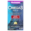 Omega-3 Fish Oil, Heart Health, Lemon, 120 Softgels (1,000 mg per Softgel) image 1