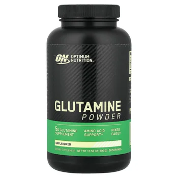 Glutamine Powder, Unflavored, 10.58 oz (300 g)
