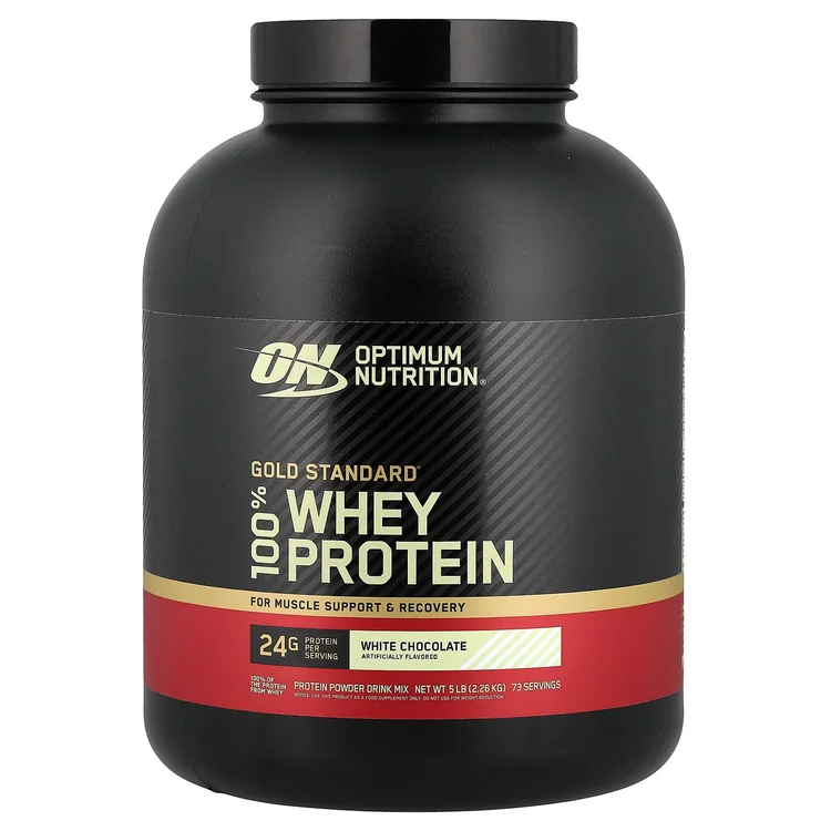 Gold Standard® 100% Whey Protein, White Chocolate, 5 lb (2.26 kg) image 1