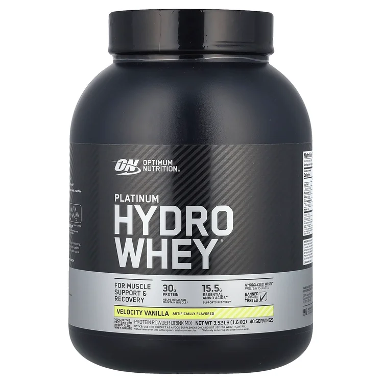 Platinum Hydro Whey®, Velocity Vanilla, 3.52 lb (1.6 kg) image 1