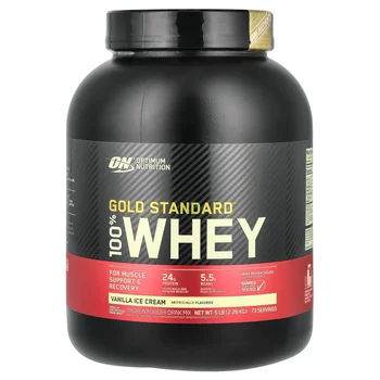 Gold Standard® 100% Whey, Vanilla Ice Cream, 5 lb (2.26 kg)