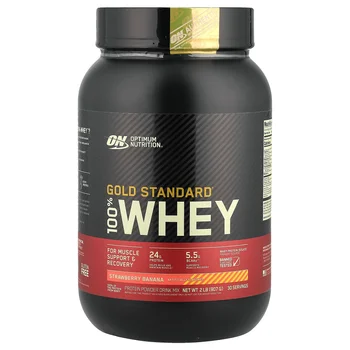 Gold Standard® 100% Whey, Strawberry Banana, 2 lb (907 g)