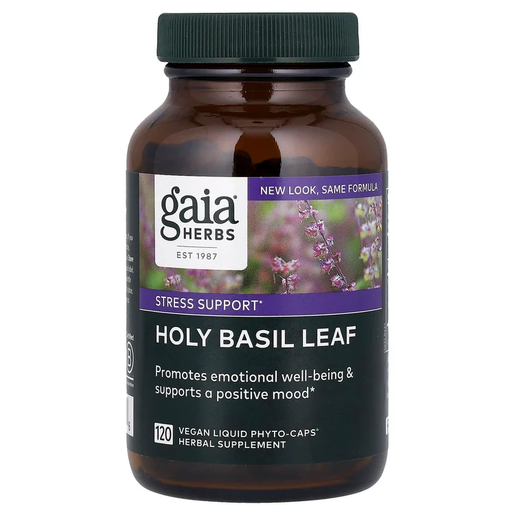 Holy Basil Leaf, 120 Vegan Liquid Phyto-Caps® image 1