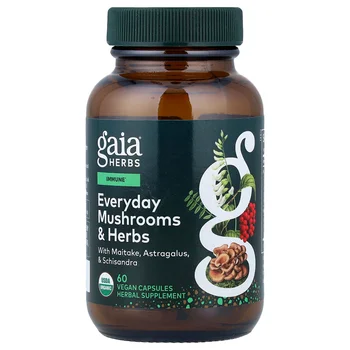 Everyday Mushrooms & Herbs, 60 Vegan Capsules