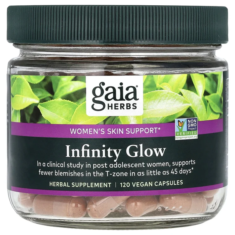 Infinity Glow, Women's Skin Support, 120 Vegan Capsules image 1