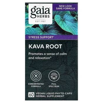 Kava Root, 60 Vegan Liquid Phyto-Caps®