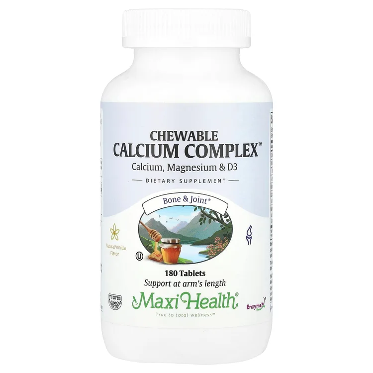 Chewable Calcium Complex™, Natural Vanilla , 180 Tablets image 1