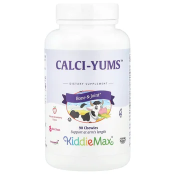KiddieMax® Calci-Yums™ , Natural Strawberry, 90 Chewies