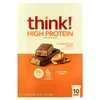 High Protein Bars, Creamy Peanut Butter, 10 Bars, 2.1 oz (60 g) Each image 1