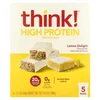 High Protein Bars, Lemon Delight, 5 Bars, 2.1 oz (60 g) Each image 1