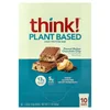 Plant Based High Protein Bars, Peanut Butter Chocolate Chip, 10 Bars, 1.76 oz (50 g) Each