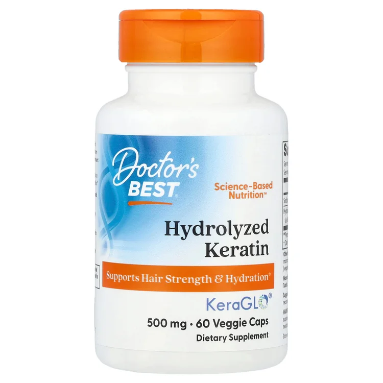 Hydrolyzed Keratin, 500 mg, 60 Veggie Caps image 1