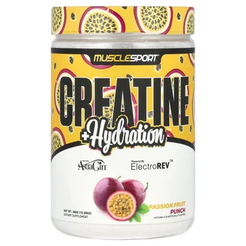 Creatine + Hydration, Passion Fruit Punch, 10.58 oz (300 g)