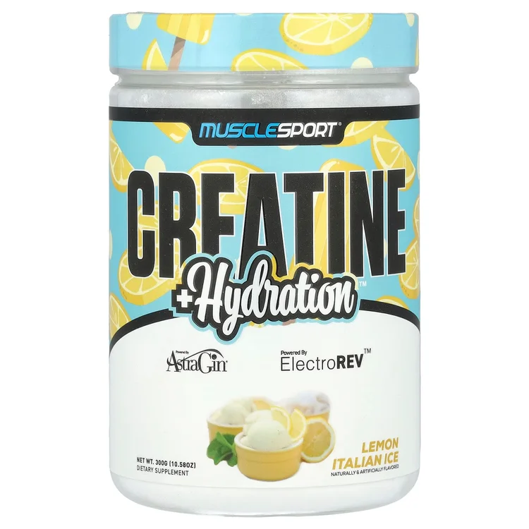 Creatine + Hydration, Lemon Italian Ice, 10.58 oz (300 g) image 1