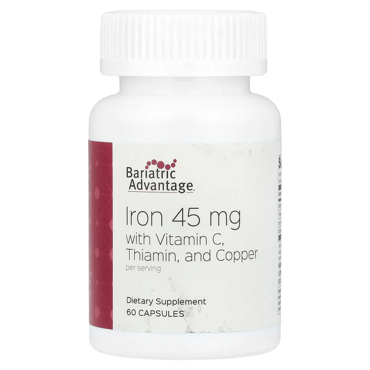 Iron with Vitamin C, Thiamin, and Copper, 60 Capsules image 1