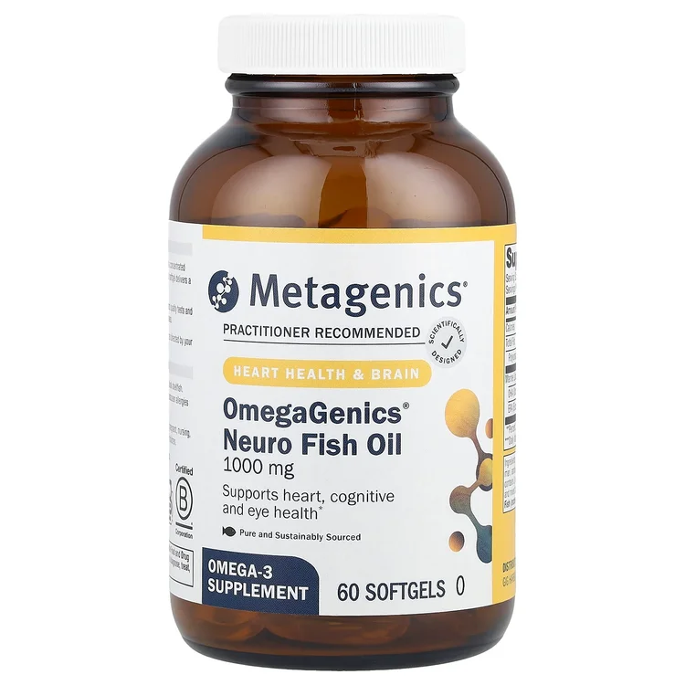 OmegaGenics®, Neuro Fish Oil, 1,000 mg, 60 Softgels image 1