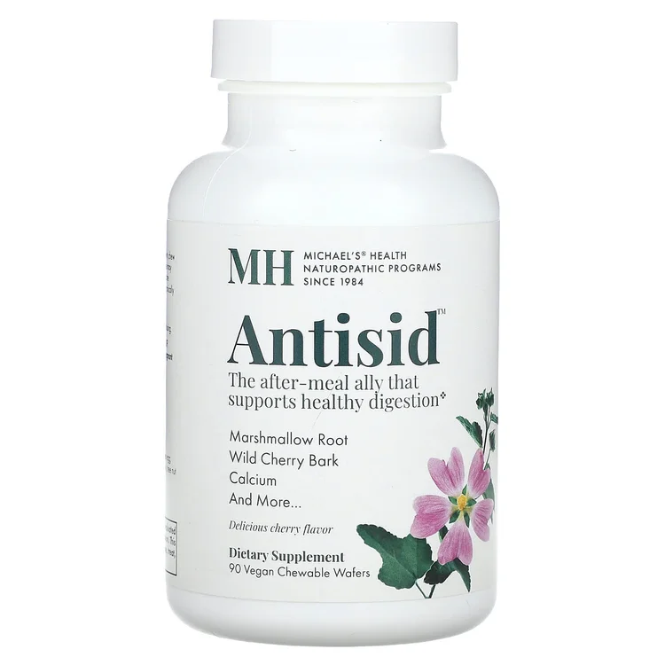 Antisid, Cherry , 90 Vegan Chewable Wafers image 1