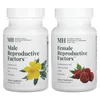 Male & Female Reproductive Factors Couples' Pack, 2 Bottles, 60 Vegetarian Tablets Each image 1