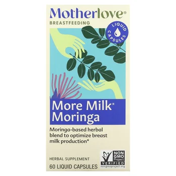 Breastfeeding, More Milk Moringa, 60 Liquid Capsules