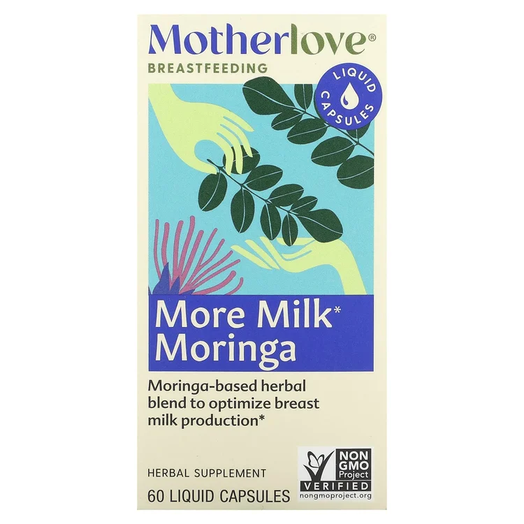 Breastfeeding, More Milk Moringa, 60 Liquid Capsules image 1