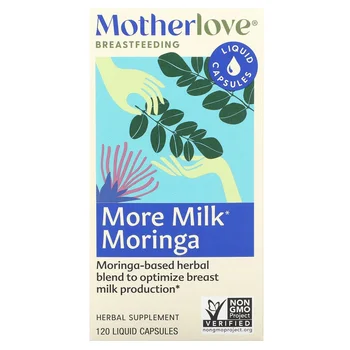 Breastfeeding, More Milk Moringa, 120 Liquid Capsules