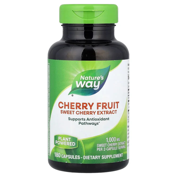 Cherry Fruit, Sweet Cherry Extract, 180 Capsules (500 mg per Capsule) image 1