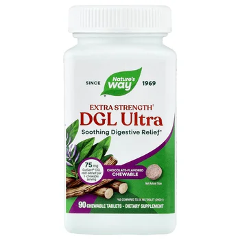 DGL Ultra, Chocolate, 90 Chewable Tablets
