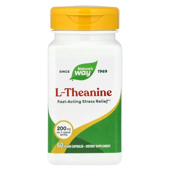 L-Theanine, 60 Vegan Capsules (100 mg per Capsule)