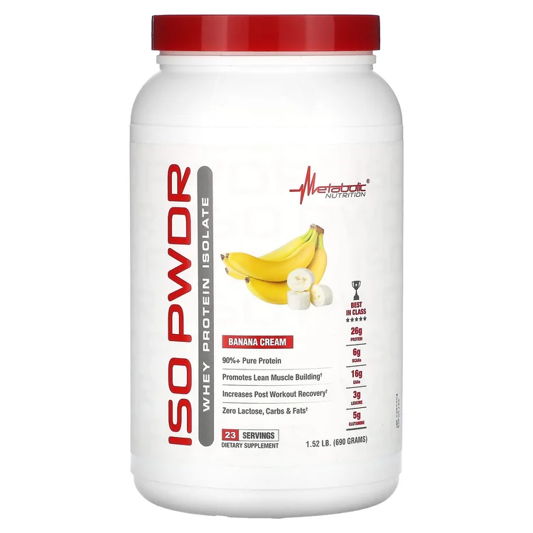 ISOpwdr, Whey Protein Isolate, Banana Cream, 1.52 lbs (690 g) image 1