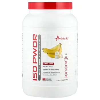 ISOpwdr, Whey Protein Isolate, Banana Cream, 3.04 lb (1,380 g)