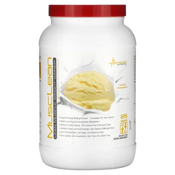 MuscLean, Lean Muscle Weight Gainer, Vanilla Milkshake, 2.5 lb