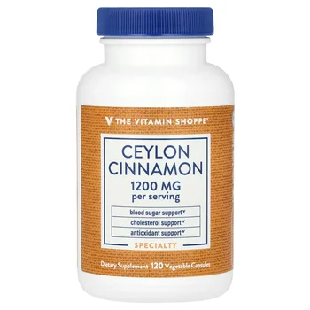 Ceylon Cinnamon, 120 Vegetable Capsules (600 mg per Capsule)