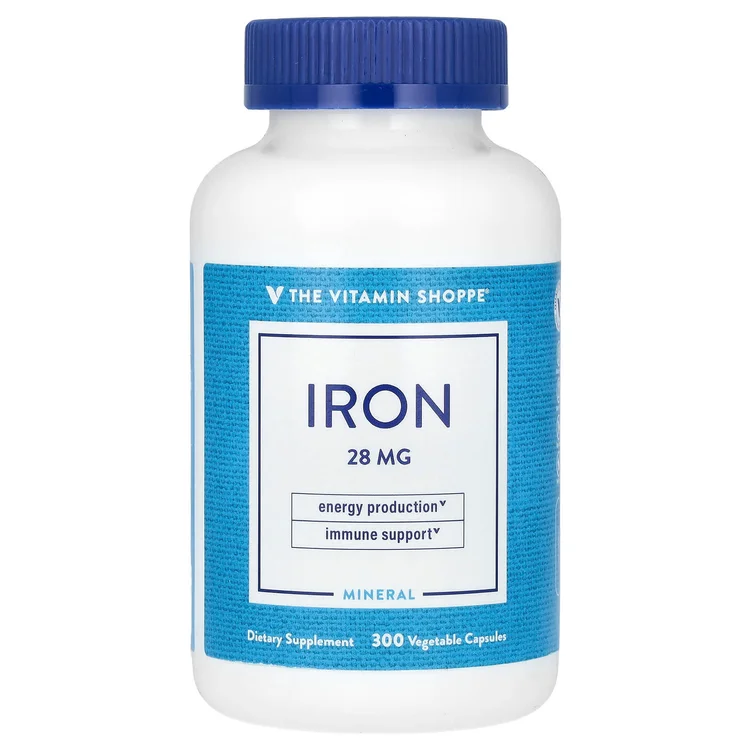 Iron, 28 mg , 300 Vegetable Capsules image 1