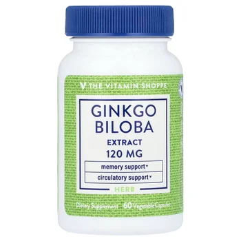 Ginkgo Biloba Extract, 120 mg , 60 Vegetable Capsules