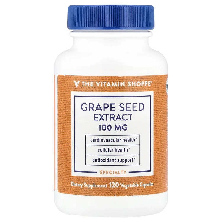 Grape Seed Extract, 100 mg, 120 Vegetable Capsules image 1