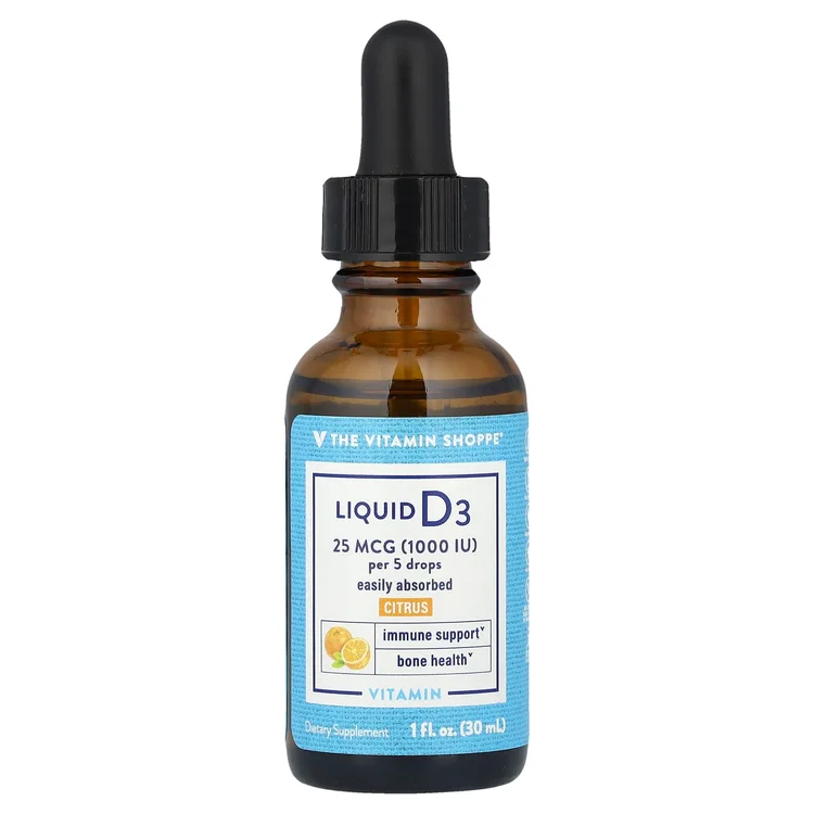 Liquid Vitamin D3, Citrus, 25 mcg (1,000 IU), 1 fl oz (30 ml) image 1