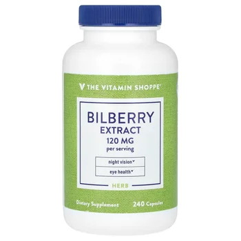 Bilberry Extract, 240 Capsules (60 mg per Capsule)