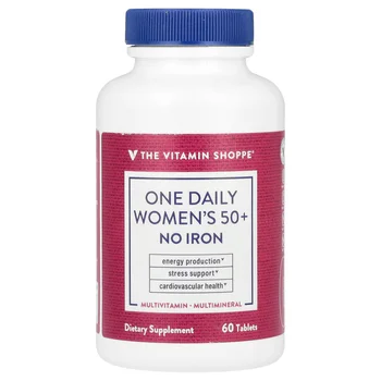 One Daily Women's 50+, No Iron, 60 Tablets