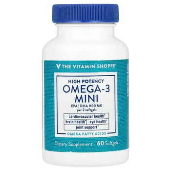 Omega-3 Mini, High Potency, 60 Softgels (700 mg per Softgel)
