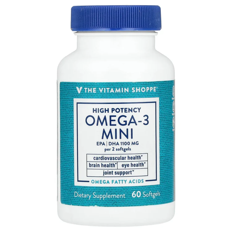 Omega-3 Mini, High Potency, 60 Softgels (700 mg per Softgel) image 1